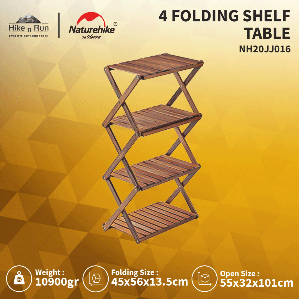 Naturehike Meja Rak Camping Lipat NH20JJ016 Folding Shelf Table