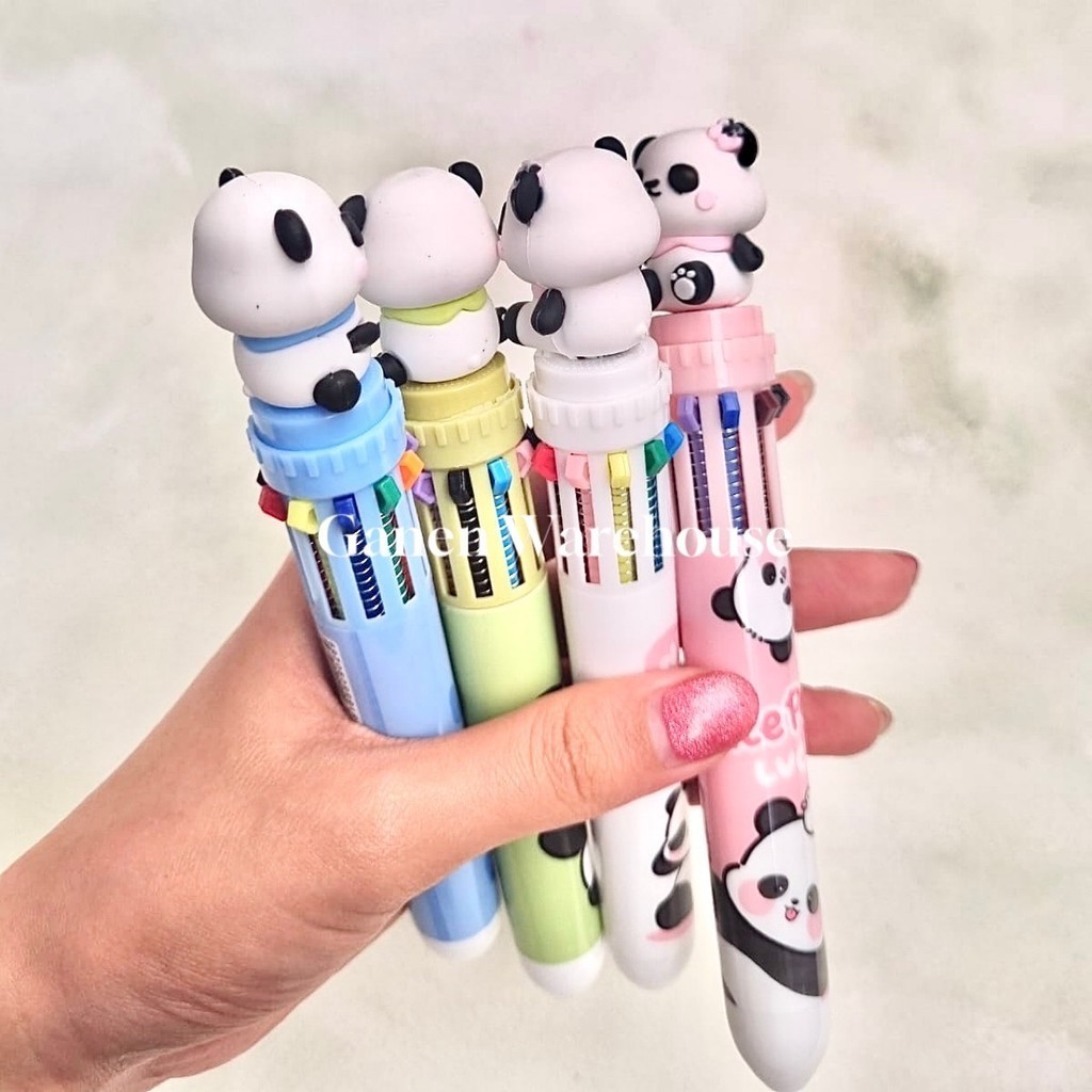 

[GW] Ballpoint 10 Warna Pena Motif Panda