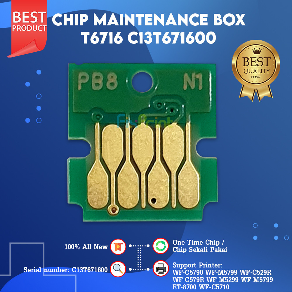 CHIP MAINTENANCE BOX T6716 EPSON WF-C5790 WF-C5290 T 6717 C 5290 5790