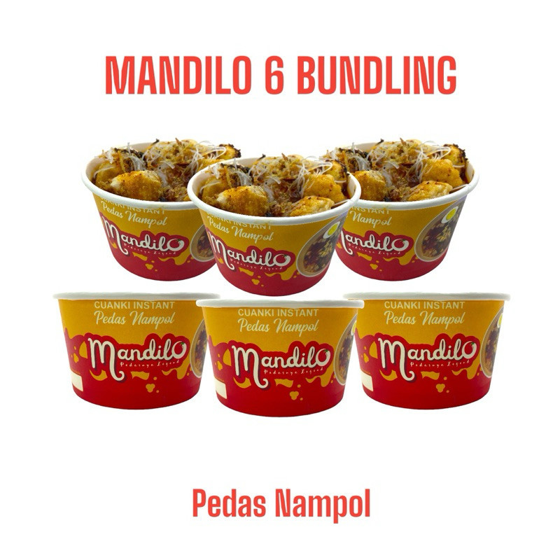 

Mandilo Bundling 6 Pcs - Cuanki Instant | Pedas Nampol | Cuanki Siap Saji
