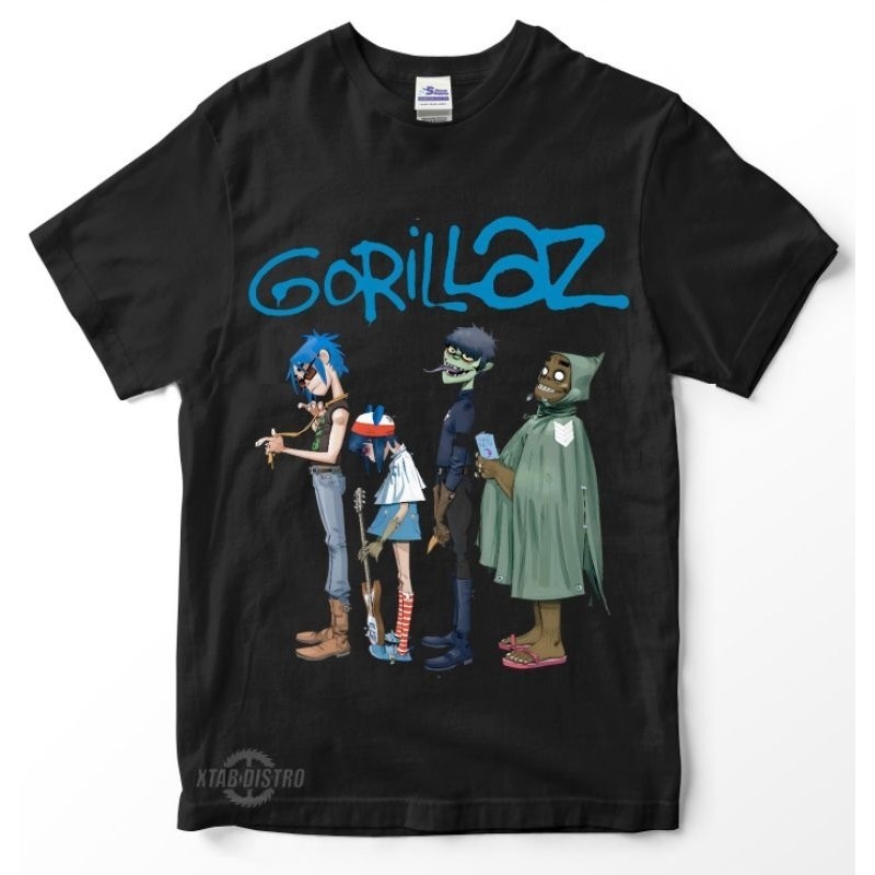 Kaos band GORILLAZ - CLINT EASTWOOD Premium tshirt oversize gorillaz