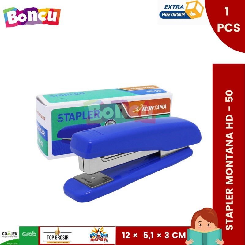 

[ 1 PCS ] BONCU Staples / Stapler / Stepler / Jepretan Montana HD-50 / staples / jepretan / staples murah / penjepit buku / jilid buku / staples montana / stapler murah / staples grosir Best Seller