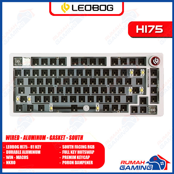 Mechanical Keyboard - LEOBOG HI75 - 75% - Aluminum - South RGB