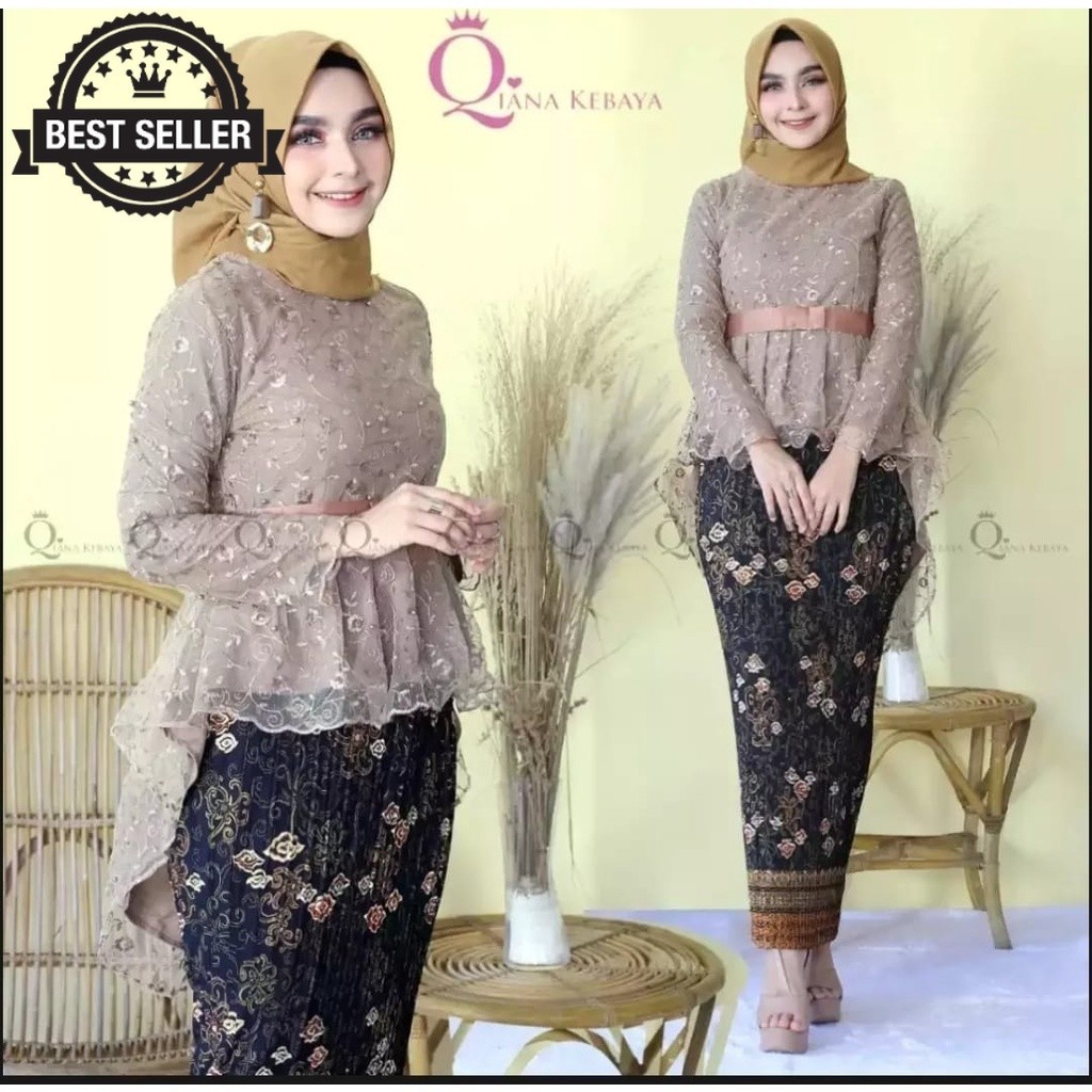 RR Setelan Kebaya Aurora Pita//Set Kebaya Pinguin//Setelan Kebaya Modern Kekinian Terlaris//Kebaya W