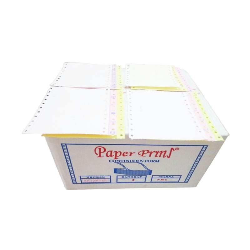 

[DUS] KERTAS KOMPUTER CONTINUOUS FORM 3 PLY 9,5 X 11 BAGI 4 - PAPER PRYNS