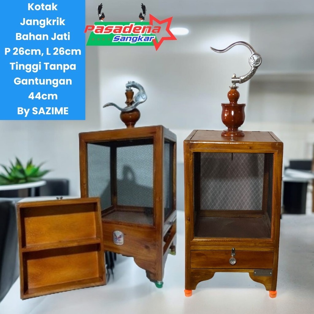 Sazime Kandang Jangkrik Dan Wadah Laci Ulat Bahan Jati