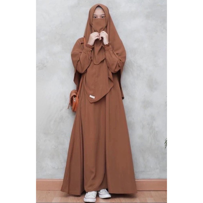 Araya Set ( Gamis + Hijab + Cadar )/EPIC/Gagil/Ninos (COD)