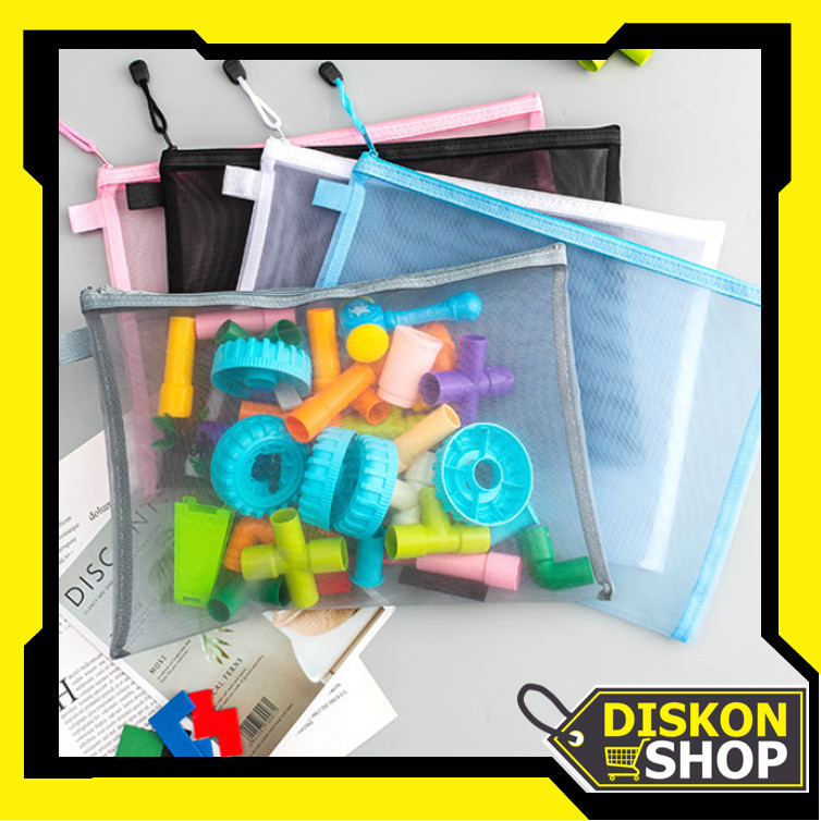 

Diskon Shop - S6245 Kotak Pensil Jaring Resleting / Penyimpanan Alat Tulis yang Praktis dan Fungsional