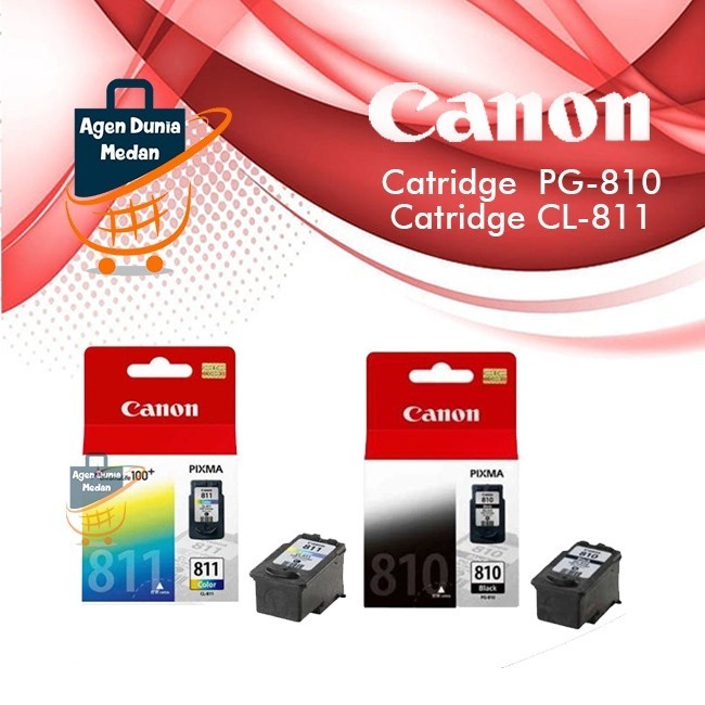 Cartridge Canon PG 810 CL-811 Black Color Hitam Warna New Ori
