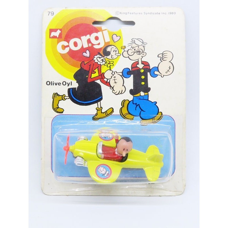 RZ27 Corgi Olive Oyl Pesawat Popeye - kuning