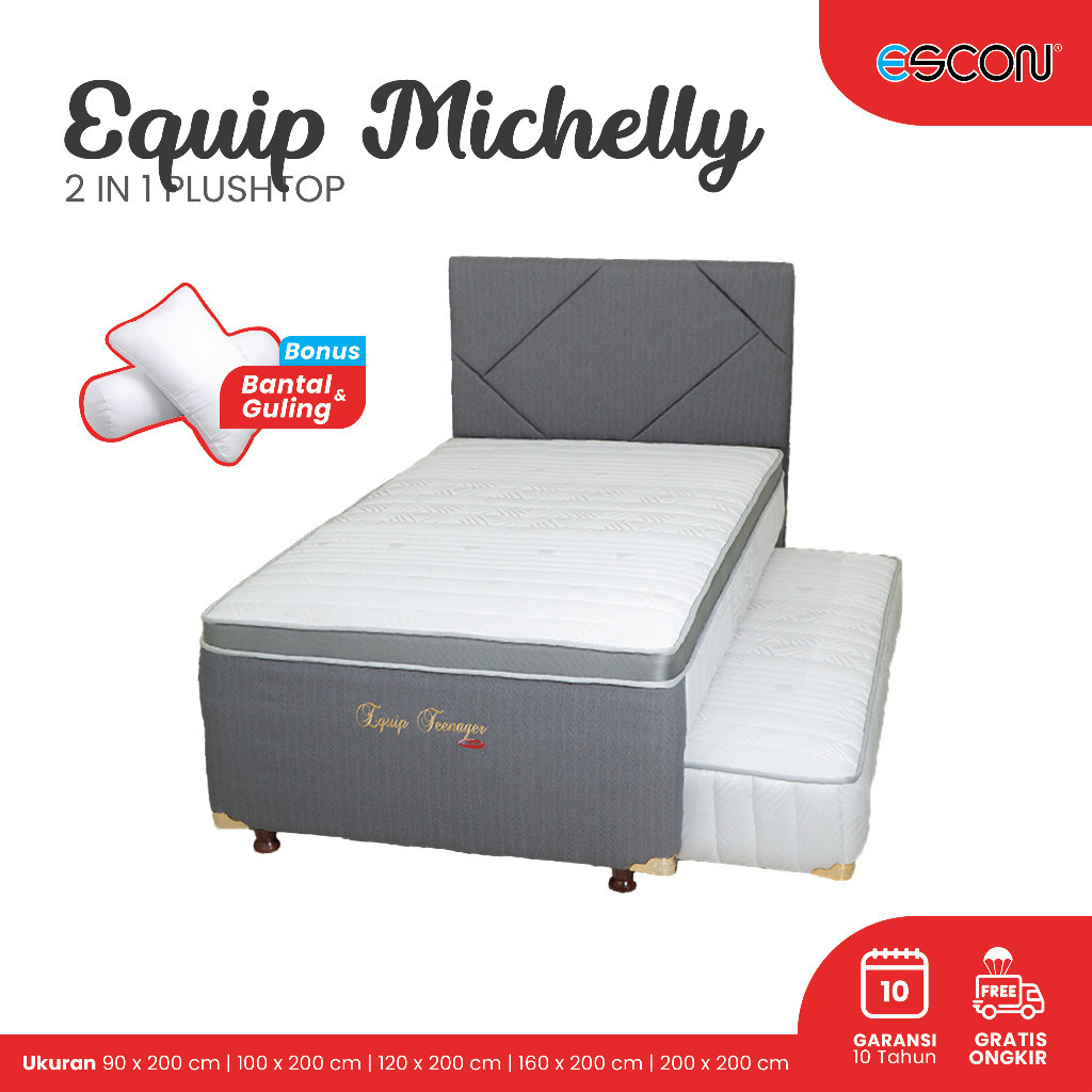 BIG SALE Kasur Spring Bed 2 in 1 ESCON Teenager Equip Michelly - FREE BANTAL