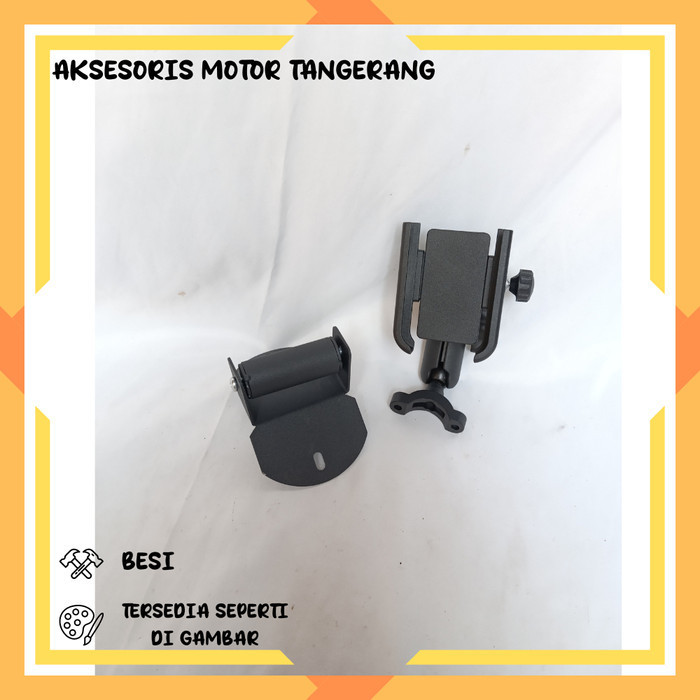 PAKET HOLDER HP BREKET BRACKET GPS HOLDER HP MOTOR YAMAHA NMAX NEW COVER STANG MOTOR NMAX BARU HOLDE