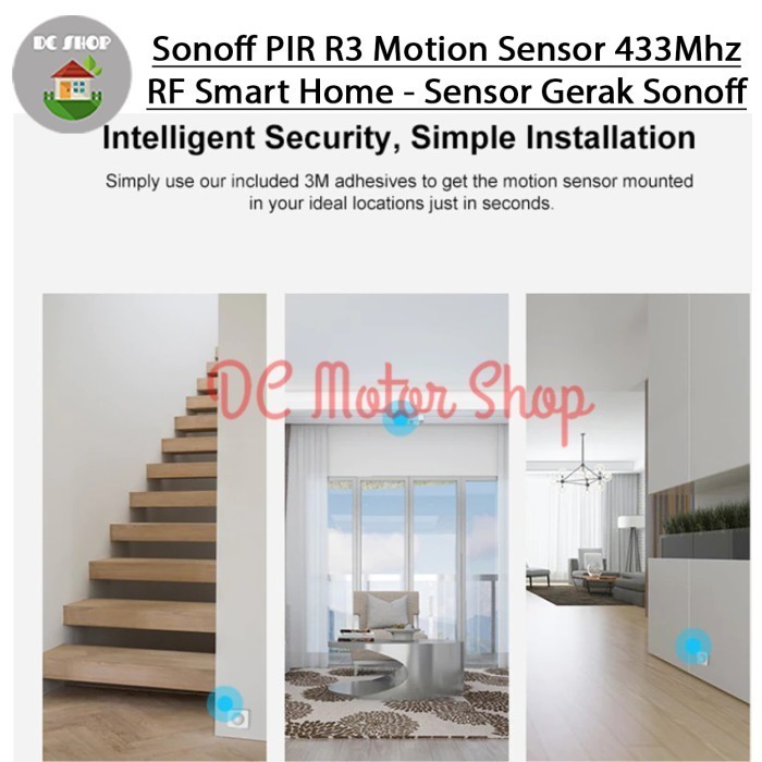 Sonoff PIR R3 Motion Sensor 433Mhz RF Smart Home - Sensor Gerak Sonoff