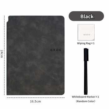

Papan Tulis Lipat Size A5 Portable Foldable Whiteboard With Pen - Hitam