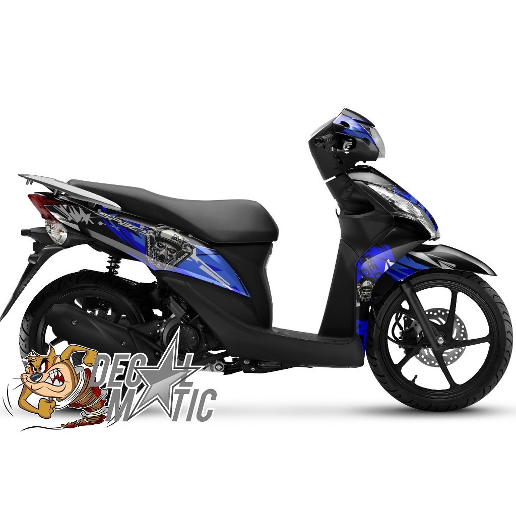 Stiker Honda Spacy Full body Decal Full Body Honda Spacy 2011 2012 2013 - Grafis biru
