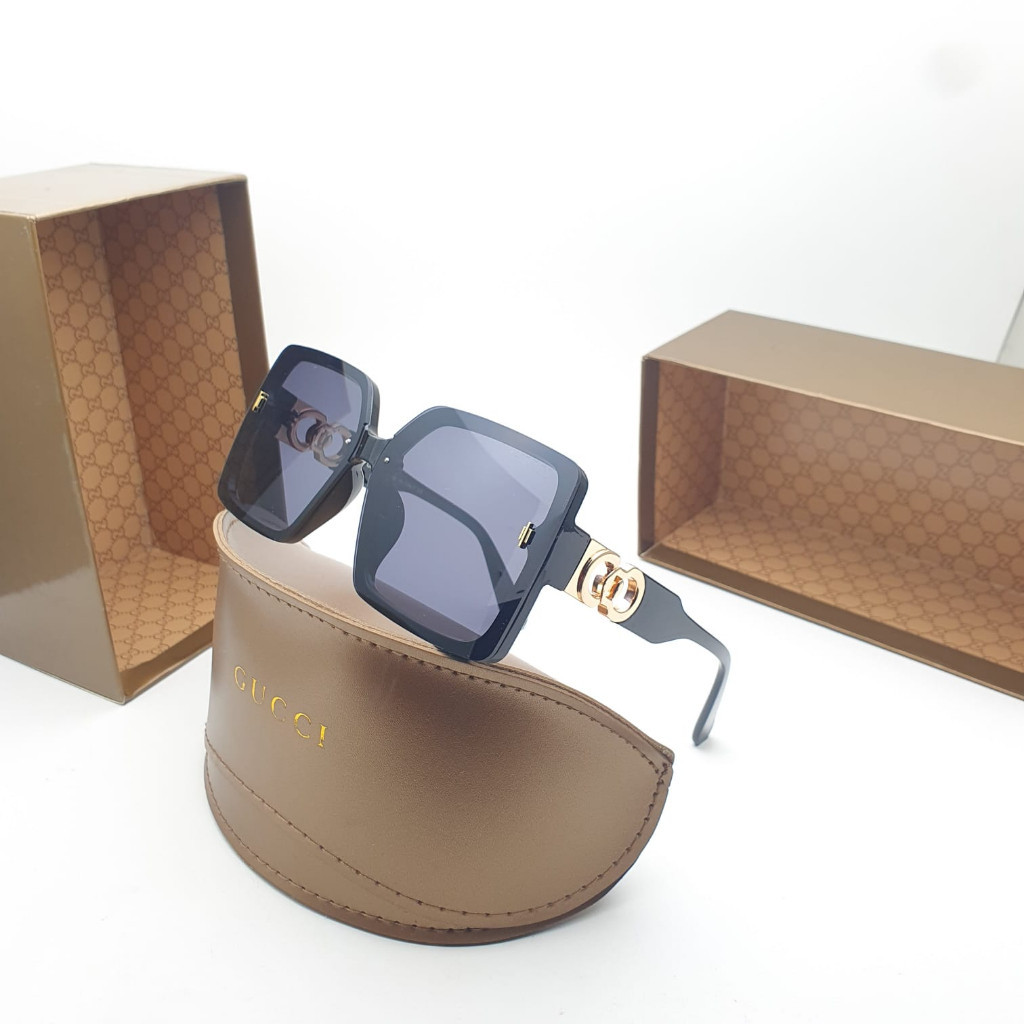 Kacamata Gucci CC5208 Kacamata Hitam Model Kacamata Fashion / Kacamata Anti uv Untuk Kacamata Wanita