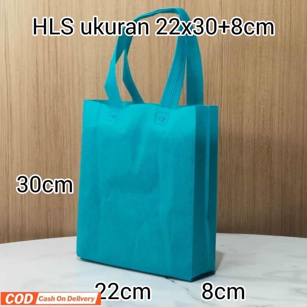 

(12PCS)Tas Goodie Bag Spunbond Handle Uk.22x30 / Tas Accessories/ Tas Jinjing/ Tas Sembako Ulang tahun