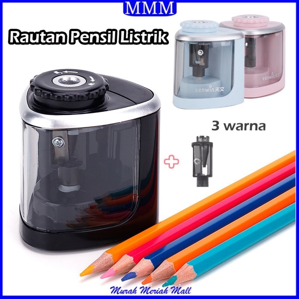 

MMM Rautan Pensil Listrik Otomatis Manual Baterai Rautan Pensil Elektrik Portebel Pencil Sharpener Rautan Pensil Rotary Pensil 6-8mm Untuk Alat Tulis Sekolah Kantor