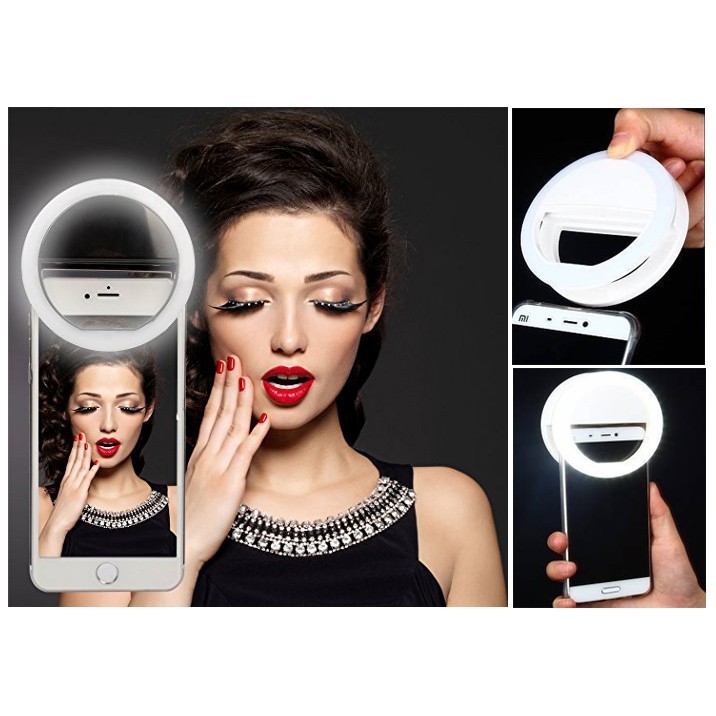 IK8 Lampu Ringlight Flash Charm Eyes Jepit Clip Kamera Hp Kamera / Lampu Selfie Untuk Kamera HP