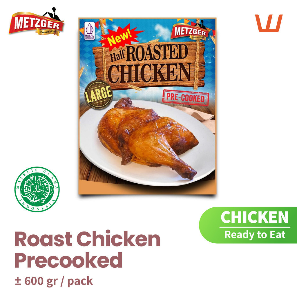 

Roasted Chicken Half Precooked Metzger