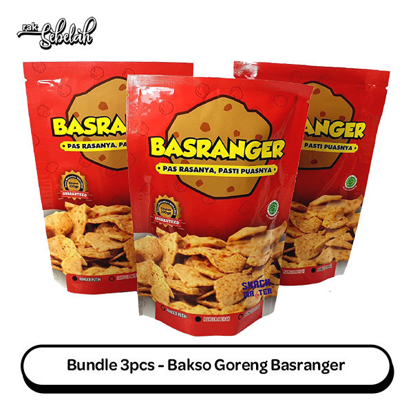 

ST Bundle 3pcs - Basranger Bakso Goreng Basreng Original Extra Pedas - Original 3pcs