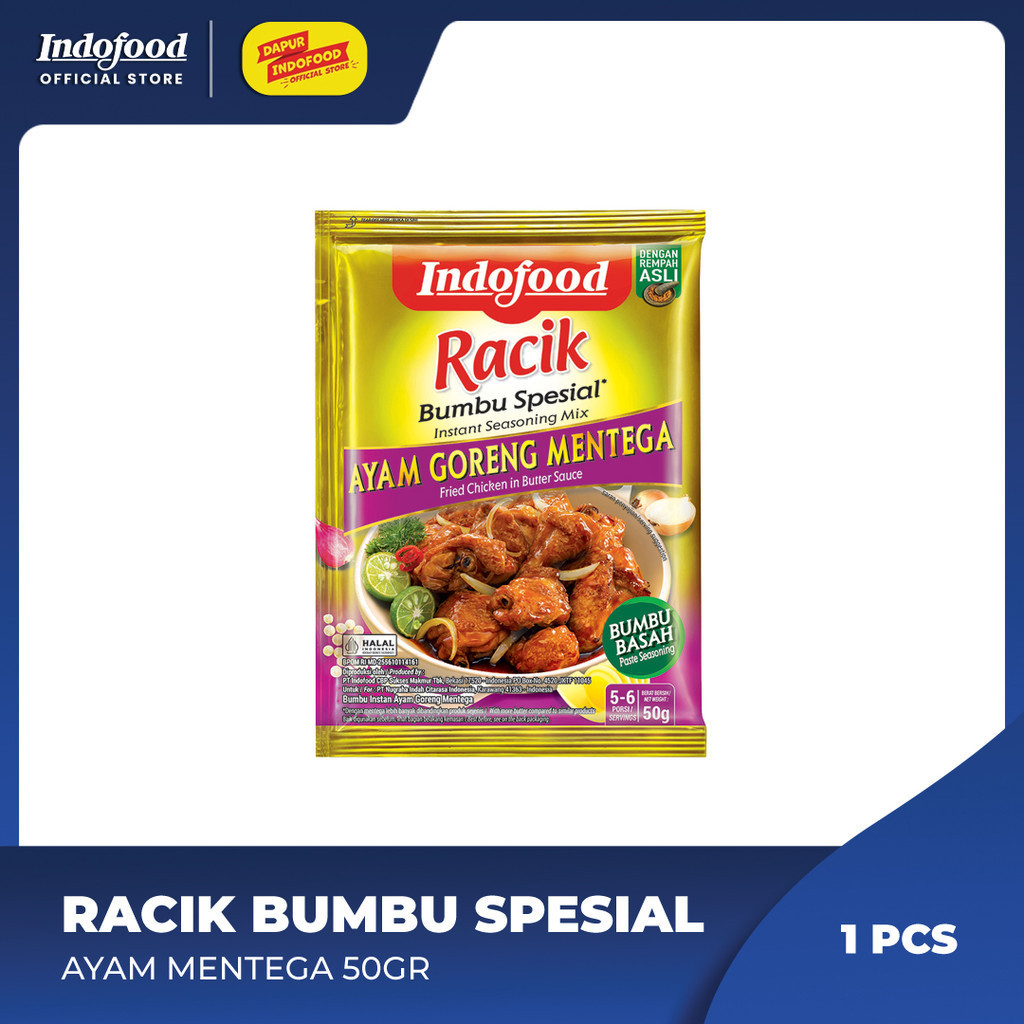 

Indofood Racik Bumbu Spesial Ayam Mentega 50gr