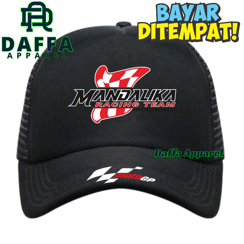 Daffa Apparel Topi Trucker SIRKUIT MANDALIKA - Topi Distro SIRKUIT MANDALIKA Logo - Topi SIRKUIT MAN