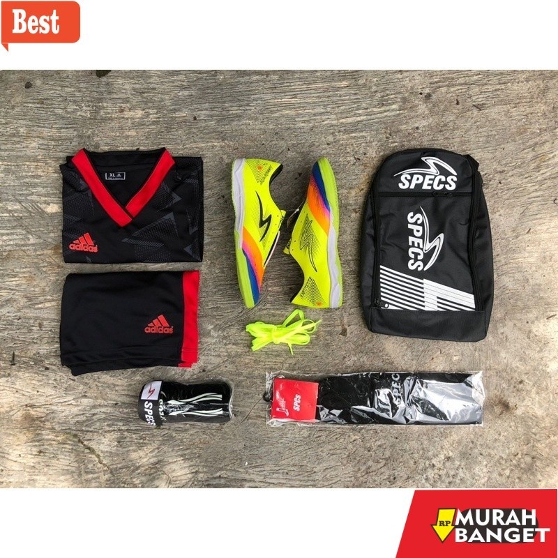 Sepatu futsal kekinian (Bonus tas, kaos kaki, deker, jersey) sepatu futsal specs astute lightspeed s