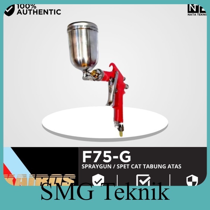 Terbaik Kairos Spray Gun F75 G Tabung Atas - SprayGun Spet Cat - Spet F 75 G DCS543