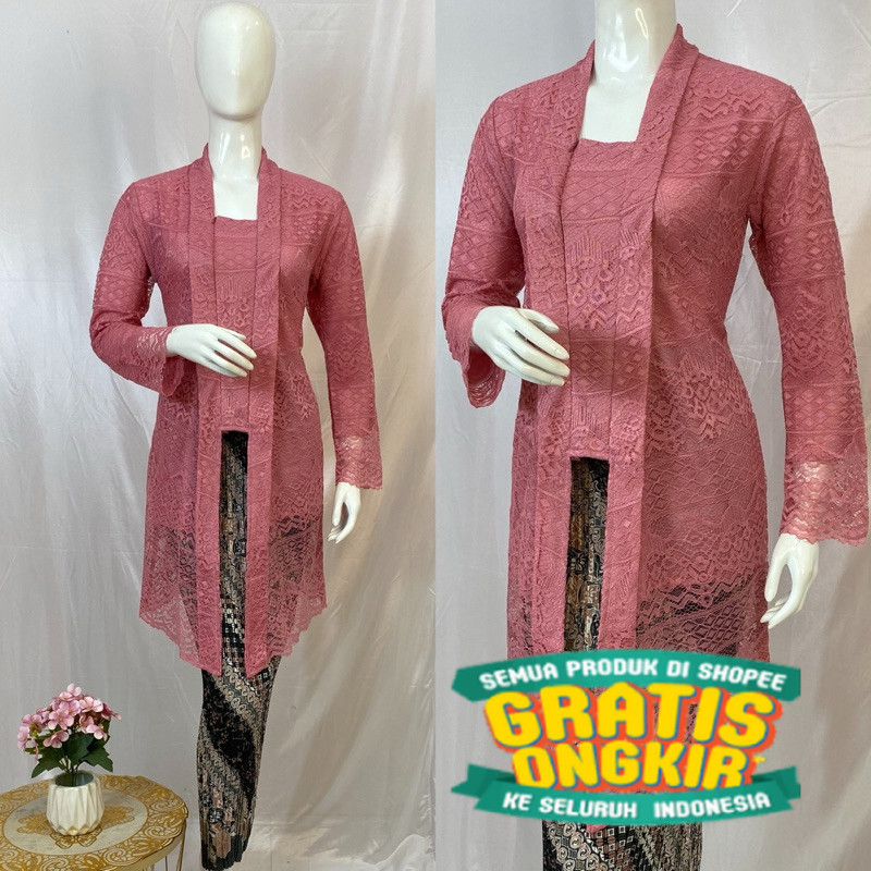 Kebaya Kutu Baru Modern  Kebaya Modern  Kebaya Tunik  Setelan Kebaya Brokat  Kebaya Brokat  Kebaya E