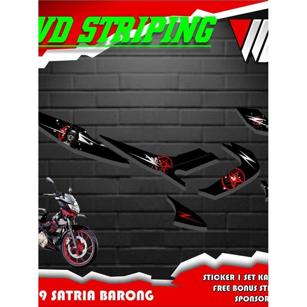 01979 Striping satria fu Barong Lady Santanic / Striping satria Barong /Striping Satria Fu lama / St