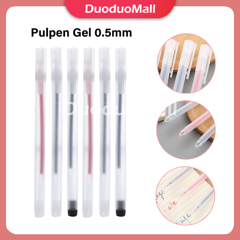 

Pena Pulpen Bolpoin Pen Tinta Gel Cair/Pulpen Transparant Gel 0.5mm