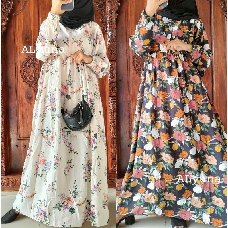 GAMIS RAYON VISCOSE KEKINIAN DRESS MUSLIM BAJU GAMIS BUSUI JUMBO LD 120 GAMIS BATIK PEKALONGAN//BAJU