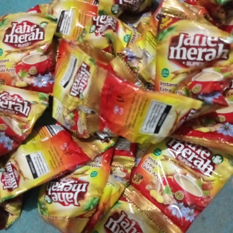 

PAKET 5 RENCENG ISI 60 PCS JAHE MERAH SUPER H64GINGSENG, HABBATUSSAUDA & MADU INSTANT EXTRA GULA AREN
