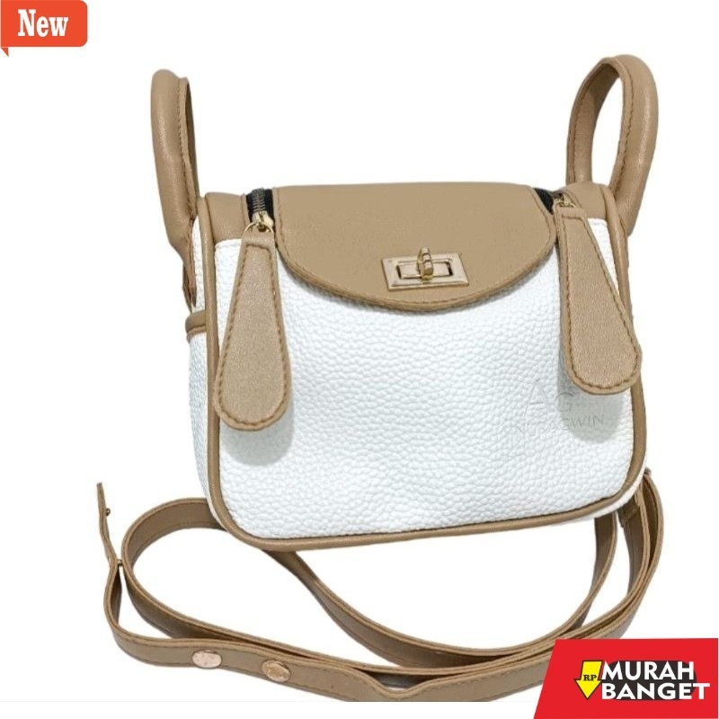 Tas Bulan Sabit Wanita Lindy Tas wanita sling bag kekinian kulit sintetic semi import size20cm/tas s