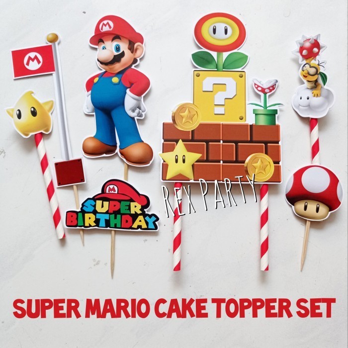 Vincent Super Mario Cake Topper/Mario Cake Topper/Cake Topper Mario/Mario