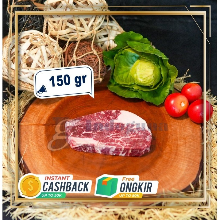 

AUS WAGYU OUTSIDE FLAT MB 8-9 PURE BREED JAPANESE CATTLE CUT STEAK 150