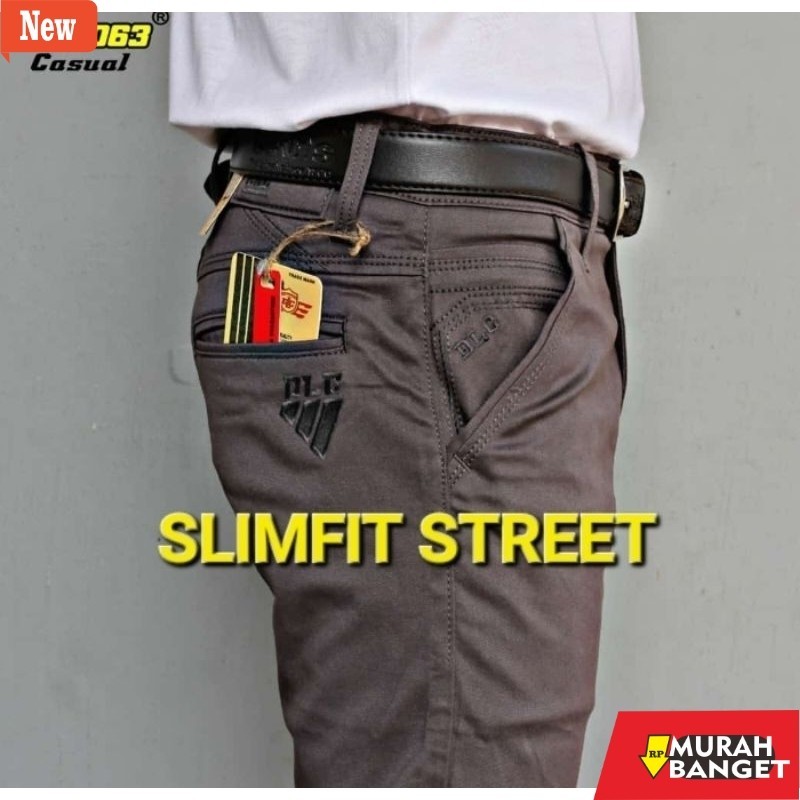 Denim Panjang Pria Celana Kanvas Cardinal Slimfit Streath Original DLC 063 Casual  || Celana Panjang