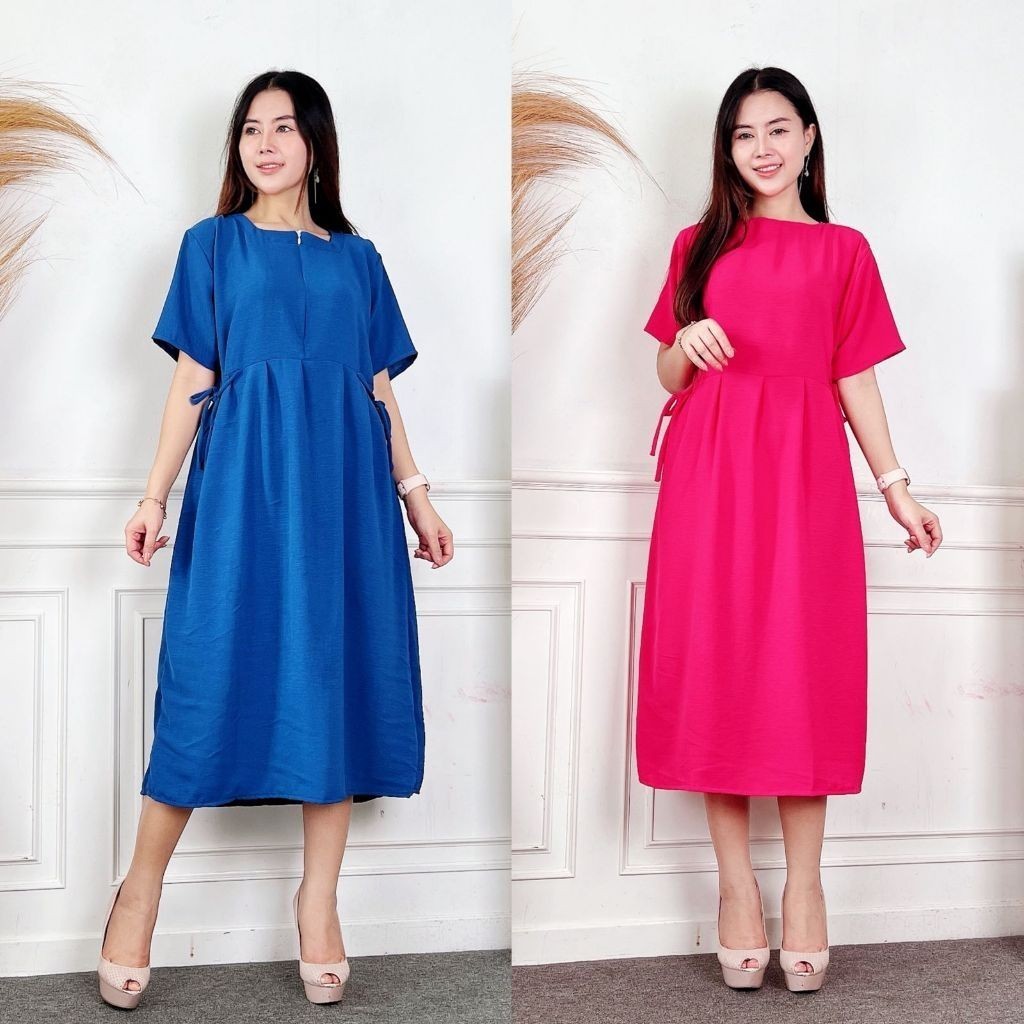 XAVIRO - ZEC PAKAIAN WANITA NIA / Daster Dress Chibi CRINCLE / Fashion Wanita Kekinian Modis / Outfi