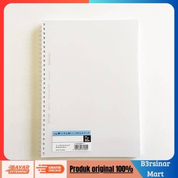 

[KUALITAS TERBAIK] KOKUYO SOFT RING NOTEBOOK DOTTED ! SIZE-B5 KODE : S-SV508WT-T