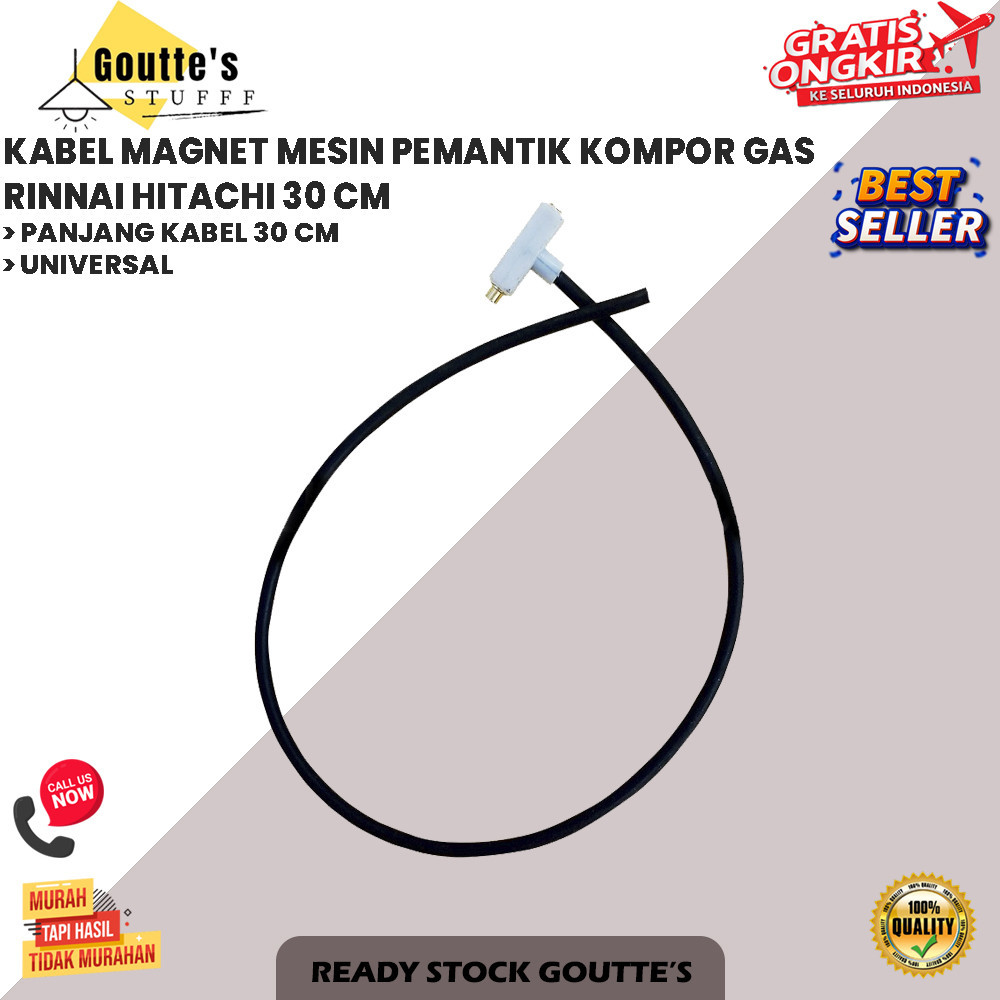 KABEL MAGNET MESIN PEMANTIK KOMPOR GAS RINNAI HITACHI 30 CM (GS)