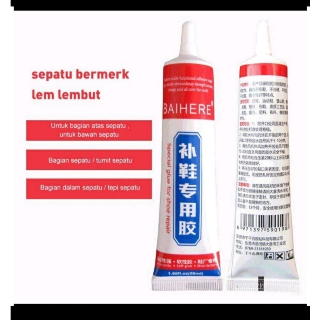 

Lem Sepatu / Lem Perbaikan Sepatu Kuat Tahan Air 60ml / Lem Penambal Penguat Sepatu TM R23