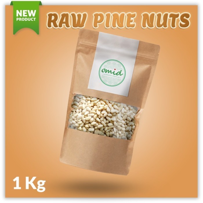 

GL Raw & roasted Pine Nuts (Kacang Pinus Mentah & panggang) 1 Kg - 1 Kg |Roasted