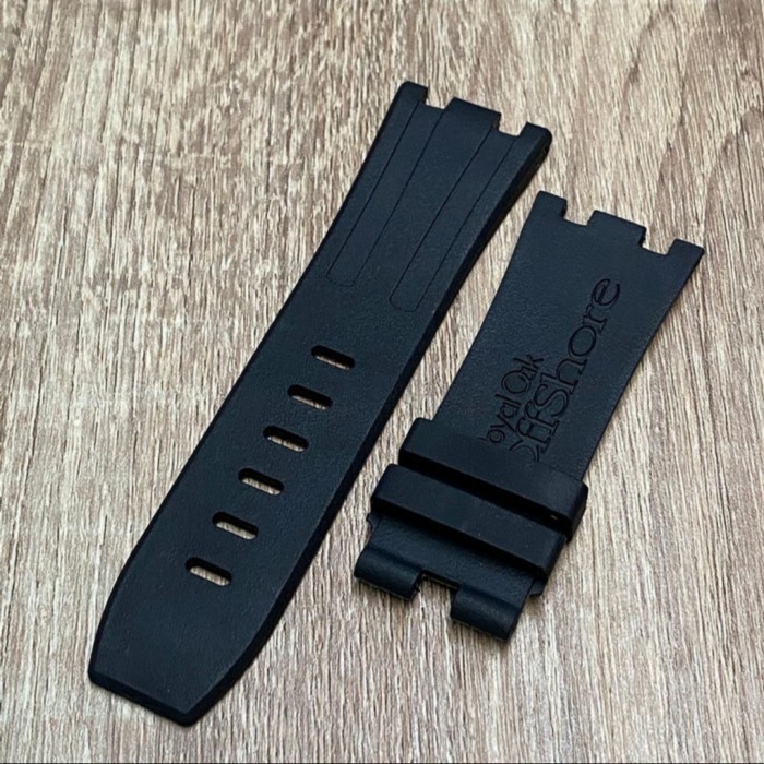 [TERMURAH] STRAP-TALI JAM TANGAN AP-AUDEMARS PIGUET RUBBER - Hitam