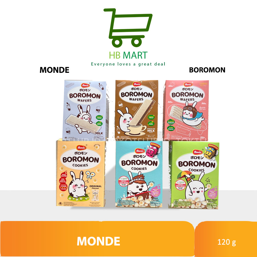 

MONDE - Boromon Cookies - Wafers | Cemilan Biskuit Wafer Anak HALAL