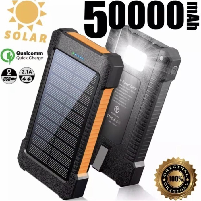 NEW PRODUCT SOLAR POWER BANK CHARGER USB PORTS 50000MAH POWERBANK