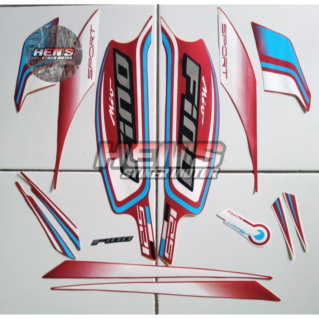 stiker yamaha fino 125 2016 merah