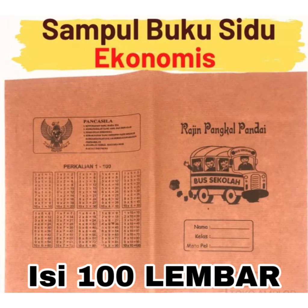 

Sampul Buku Tulis Coklat ukuran Kuarto/Sampul Coklat Perkalian isi 100 kopi gambar