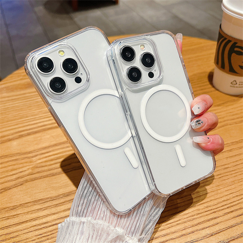 Magnetic Charging Case for iPhone 16 15 PRO MAX 14 13 PRO MAX 12 PRO MAX 11 PRO MAX 13 12 MINI 7 8 P