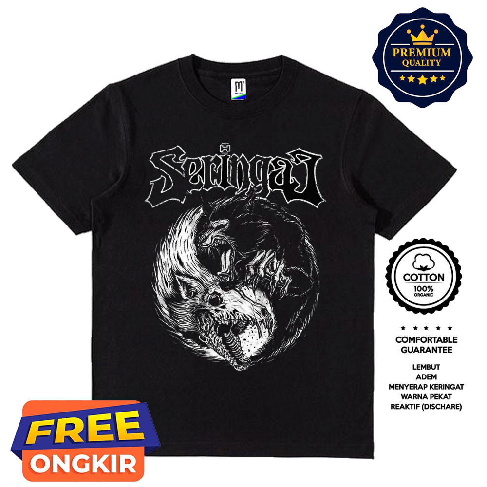 kaos band seringai / seringai / t shirt seringai / t shirt band vitage  / baju musik / t shirt musik